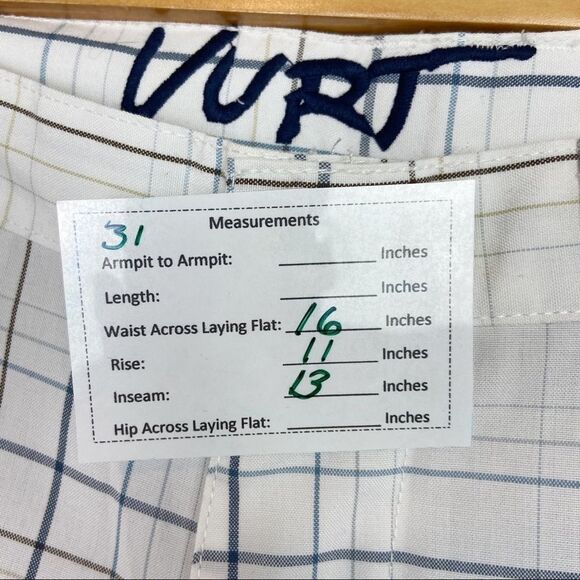 NWT PacSun Vurt Men’s Plaid Surf Shorts Size 31 | Flat Front Board Short Style - Picture 10 of 10